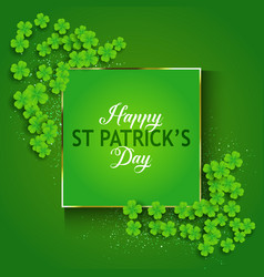 St Patricks Day Background With Shamrock