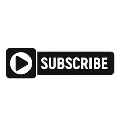 Subscribe Banner Icon Simple Email Message