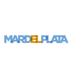 Mar Del Plata In The Argentina Emblem Design