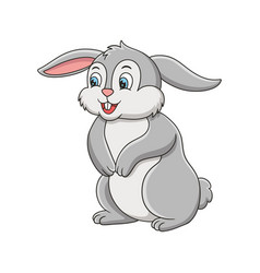 Cartoon The Rabbit Standing In The Middle