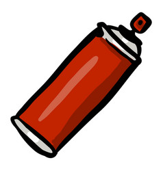 Spray Red Paint Color Doodle Icon