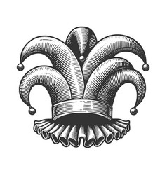 Jester Hat Engraving Sketch