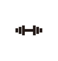 Letter H Dumbell Simple Geometric Logo