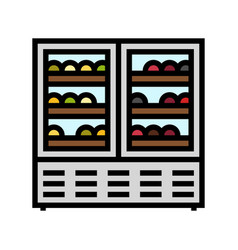 Wine Refrigerator Color Icon