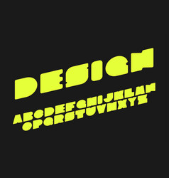 Yellow Trendy Funky Font - Modern Cartoon Design