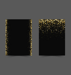 Black Backgrounds With Gold Glitter Premium