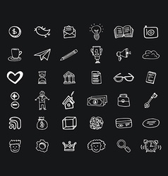 Business Doodle Element Set Royalty Free Vector Image