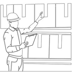 Continuous Line Warehouse Manager Concept