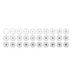 Donut Or Pie Chart Templatesfractions Divided