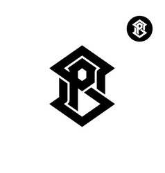 Masculine Letter Sp Ps Monogram Clothing Logo