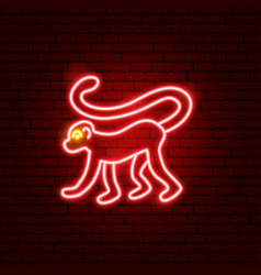 Monkey Chinese Zodiac Neon