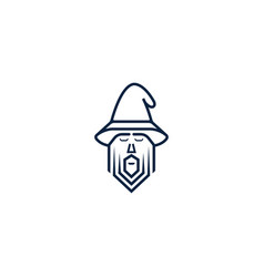 Wizard Is Focusing On Concentrating Logo Icon