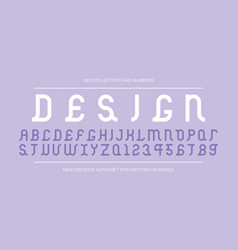 Creative Font Modern English Alphabet