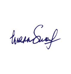 Fake Signature Hand Drawn Sample Own Autograph