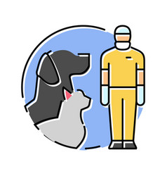 Veterinary Technician Animal Color Icon