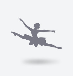 Girl Ballet Dancer High Jump