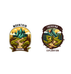 Logo Collection Of Vintage Mountain Explorer