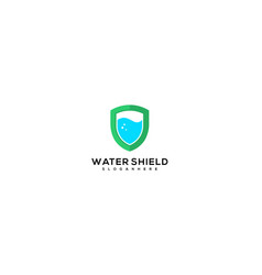 Shield With Water Logo