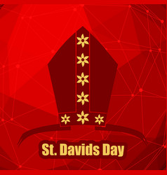 St Davids Day Greeting Card Template