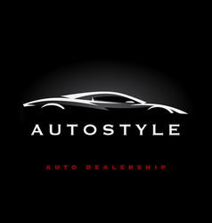 Supercar Logo Silhouette