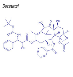 Skeletal Formula Docetaxel Drug Chemical