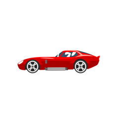 Sports Racing Car Red Supercar Side View