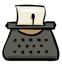 Typewriter Doodle Icon