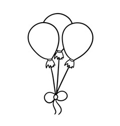 Monochrome Festive Balloons On A Rope