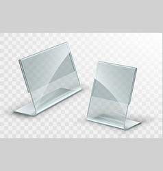 Acrylic Table Tent Card Holder Isolated