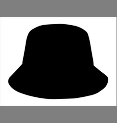 Bucket Hat Silhouette Art