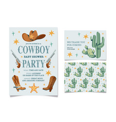 Wild West Birthday Party Invitation Template