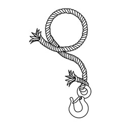 Contour Rope Break Hook Icon