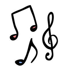 Musical Notes Color Doodle Icon