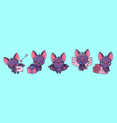 Set Of Kawaii Bat Collection