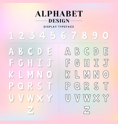 Alphabet And Number Set