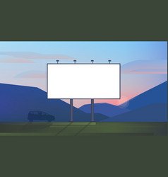 Blank Advertising Billboard Canvas Mockup