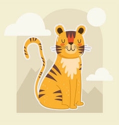 Cartoon Tiger Jungle Animal