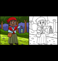 Harriet Tubman Of Juneteenth Coloring