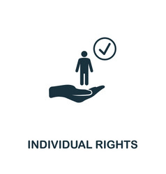 Individual Rights Icon Symbol Creative Sign From