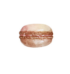 Watercolor Christmas Of Pink Macaroon