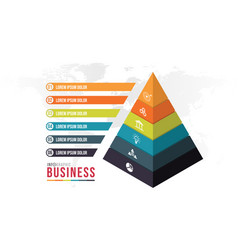 Business Infographic Triangle Shape Six Option