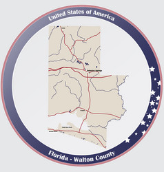 Map Walton County In Florida