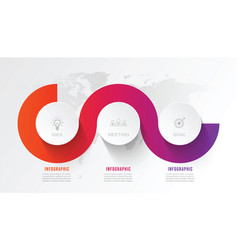 Business Infographic Circle Shape Three Option