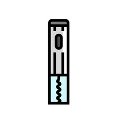 Electric Corkscrew Wine Color Icon