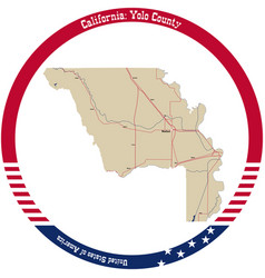 Map Of Yolo County In California Usa Arranged