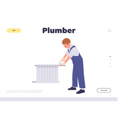 Plumber Online Service Landing Page Design Website