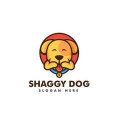 Logo Shaggy Dog Mascot Cartoon Style