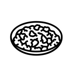 Curry Dish Indian Cuisine Line Icon