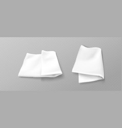 White Folded Handkerchief Mockup