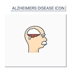 Mild Alzheimer Disease Color Icon